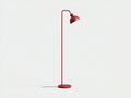 Lampada Da Scrivania 42×30×158 cm - metallo rosso opaco - stelo verticale con paralume orientabile per Camera Da Letto