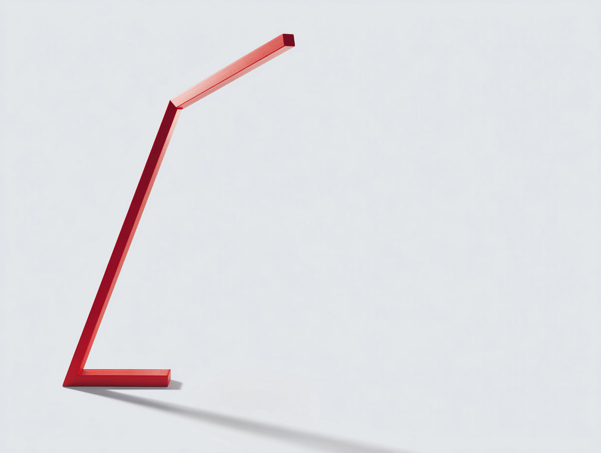 Lampada Da Scrivania lineare 52×22×145 cm - rosso - struttura angolare luminosa per camera da letto