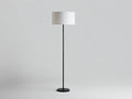 Lampada Da Scrivania a stelo 40×40×168 cm - nero e bianco - paralume cilindrico per camera da letto