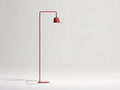 Lampada Da Scrivania 52×28×160 cm - metallo rosso mattone - paralume conico sospeso per Camera Da Letto