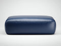 Pedale lungo 105×65×40 cm - pelle blu notte - seduta imbottita con profilo arrotondato per Camera Da Letto